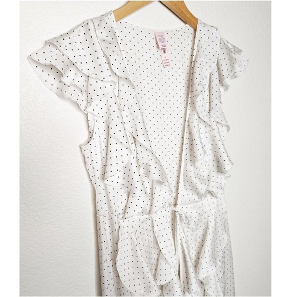 Victoria’s Secret Dream Angel Ruffle Kimono Robe - Polka Dot - Size Small (NWT!) - Picture 3 of 7